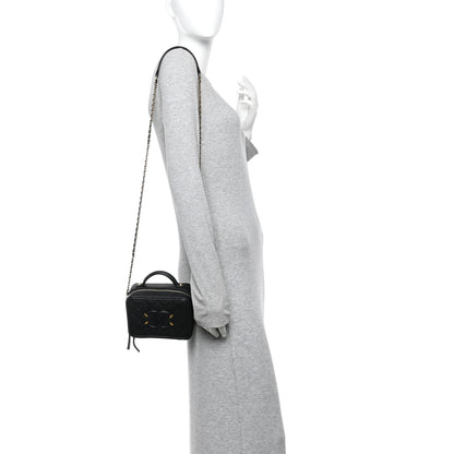 Chanel Caviar Quilted Small CC Filigree Vanity Case Black 2 of 11