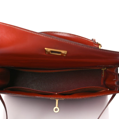 Hermes Box Kelly Sellier 32 Brique 5 of 18