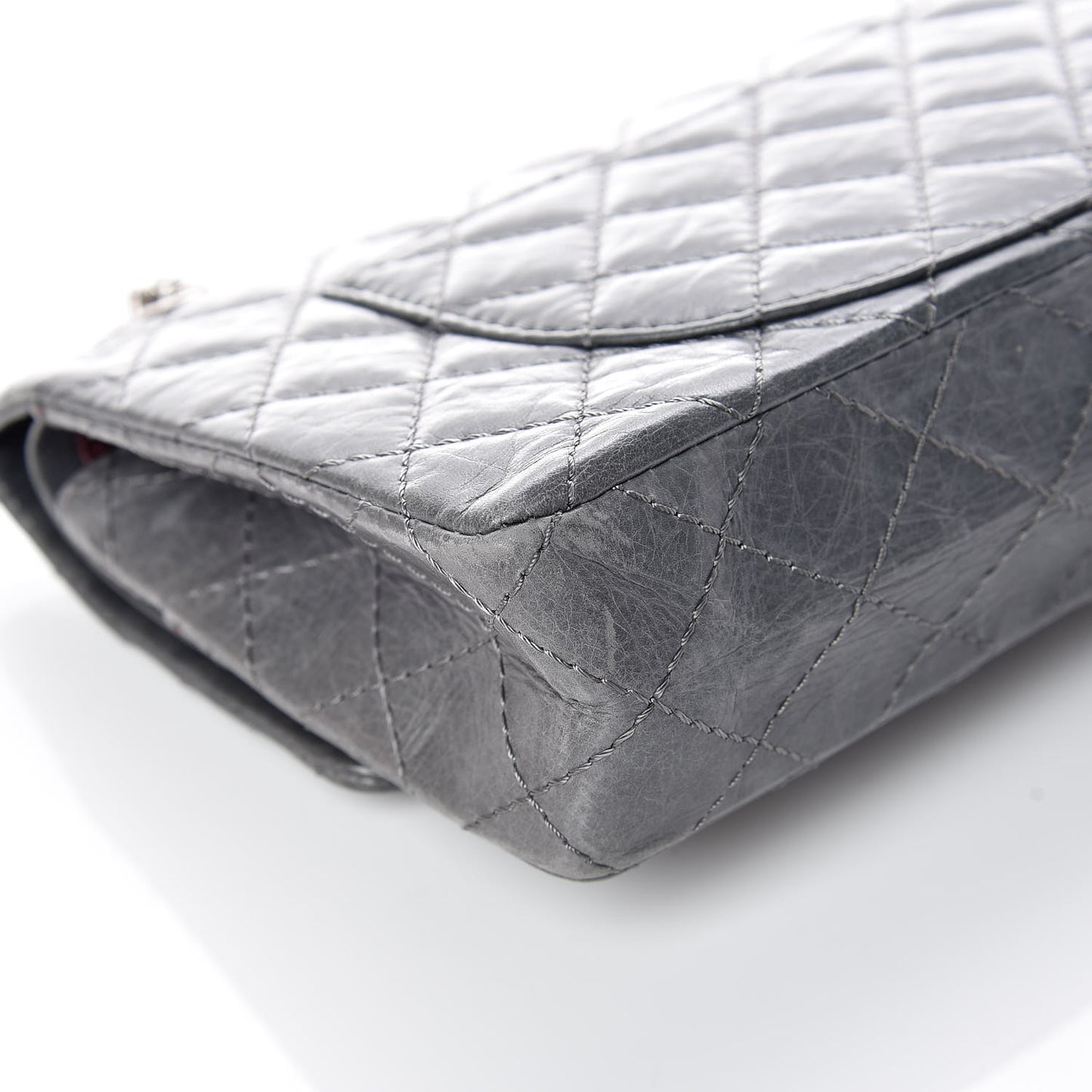 Aged Calfskin Quilted 50th Anniversary 2.55 Reissue 225 Flap Grey