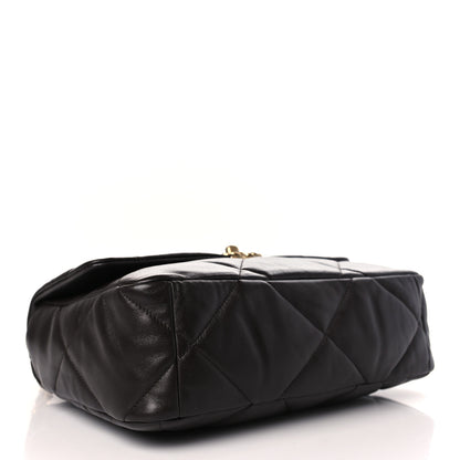 Chanel Lambskin Quilted Large Chanel 19 Flap Dark Brown 4 of 9