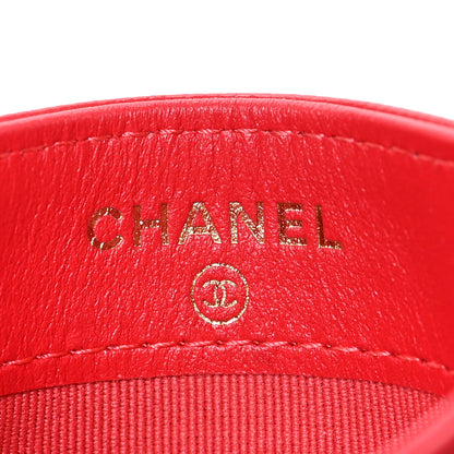 Chanel Caviar Quilted Card Holder Red 6 of 7