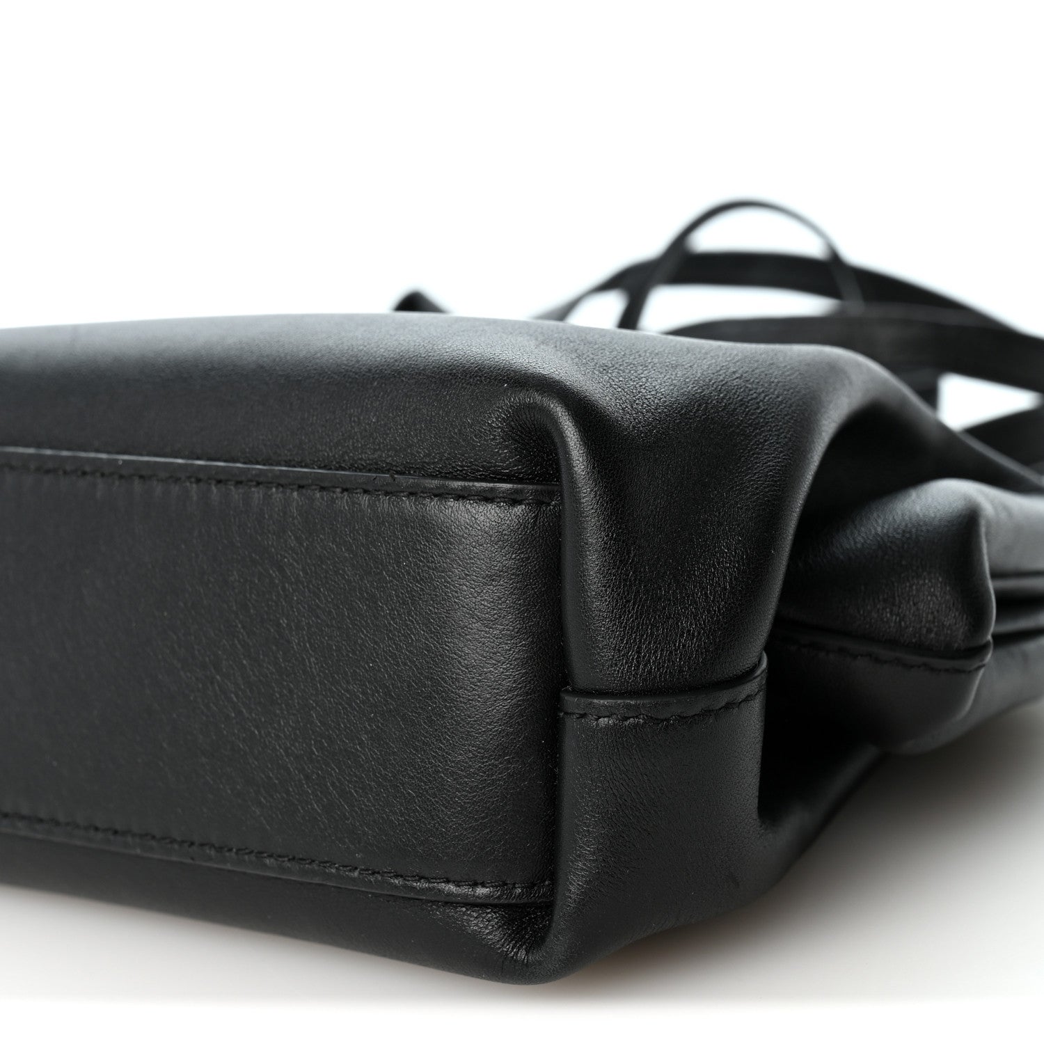 Bottega Veneta Calfskin Small The Point Triangle Bag Black 8 of 8
