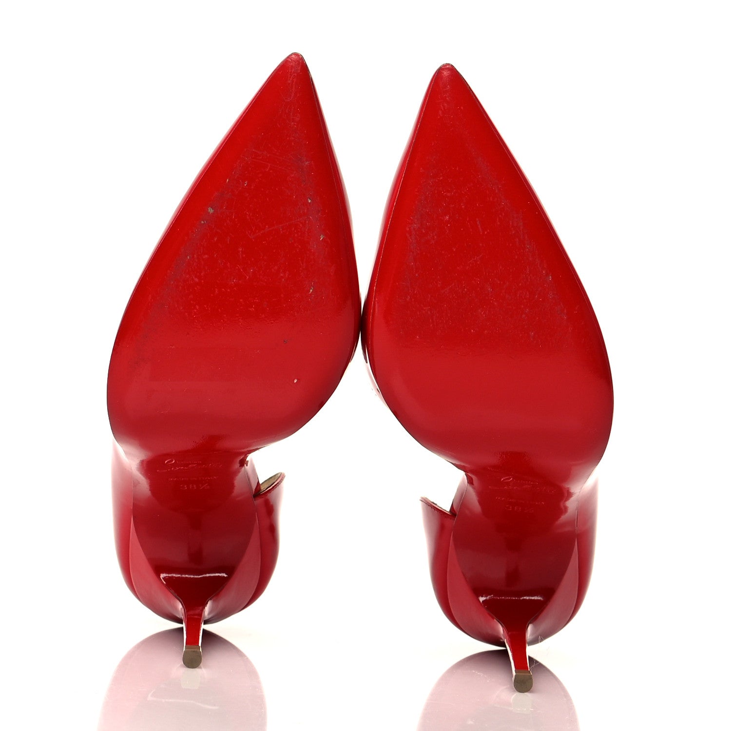 Christian Louboutin Patent Iriza 100 Pumps 38.5 Pavot 5 of 11