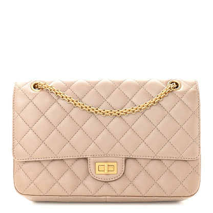 Chanel Metallic Calfskin Quilted 2.55 Reissue 226 Flap Dark Gold 1 of 12