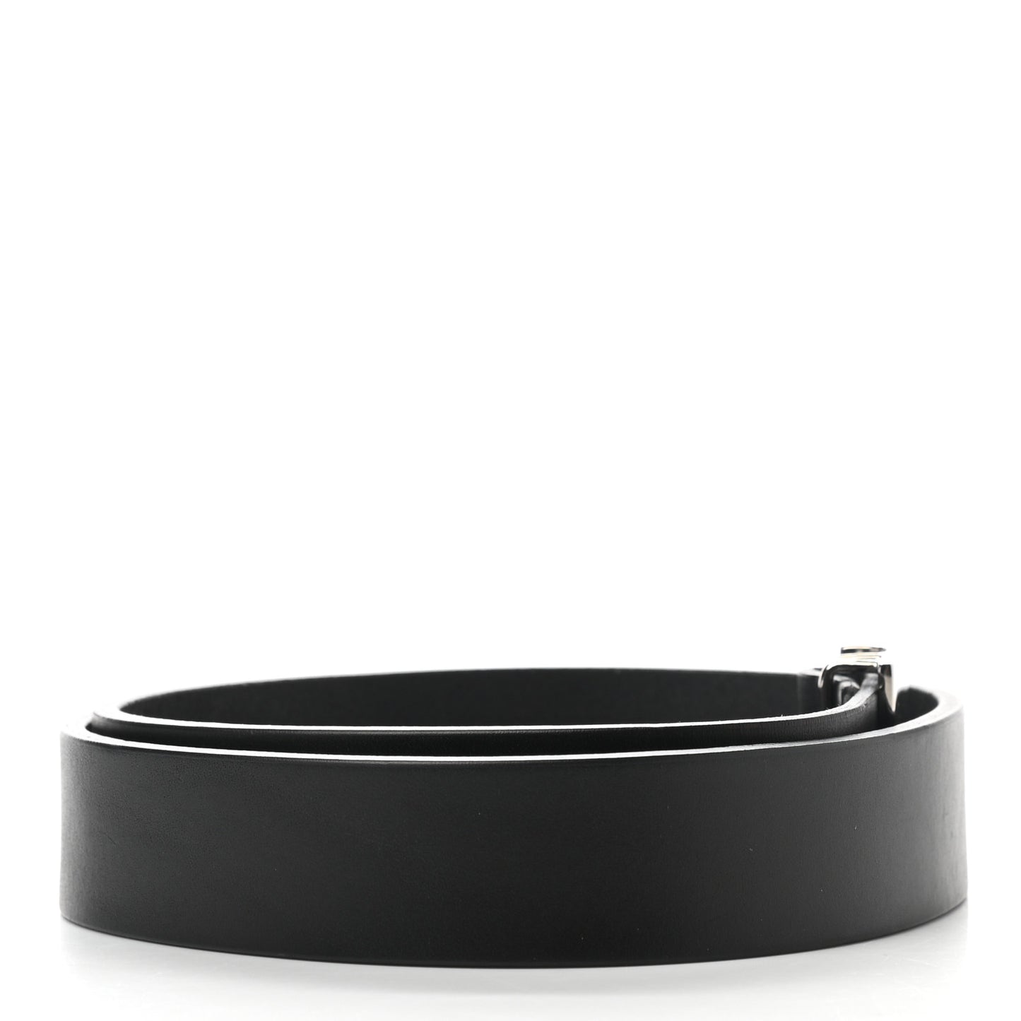 Calfskin Plaque Belt 65 26 Black