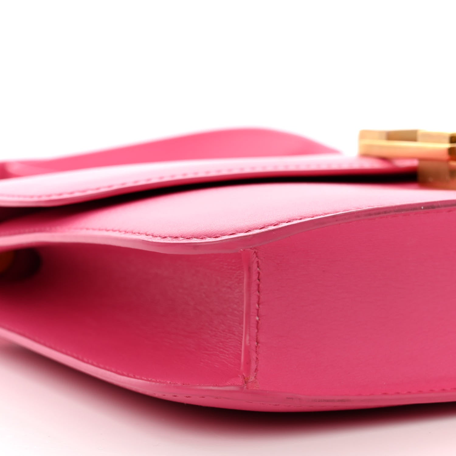 Saint Laurent Smooth Calfskin Le Carre Shoulder Bag Pink 9 of 12