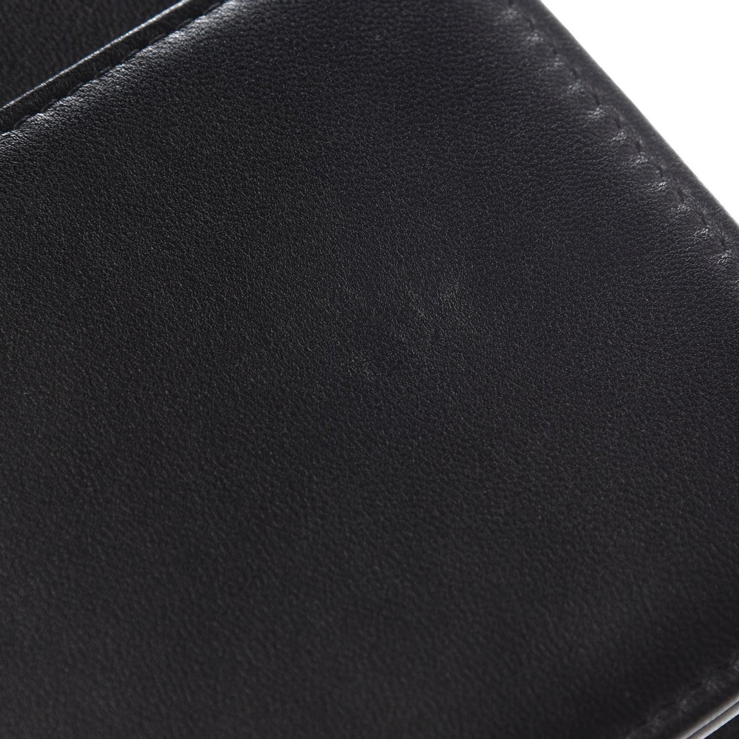 Calfskin Quilted Boy Wallet On Chain WOC Black