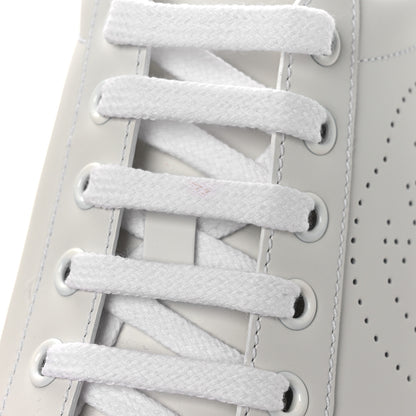 Gucci Calfskin Interlocking G Perforated Womens Ace Sneakers 38.5 White Grey Sky 12 of 13