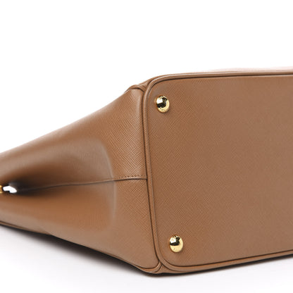 Prada Saffiano Large Galleria Double Zip Tote Caramel 8 of 11
