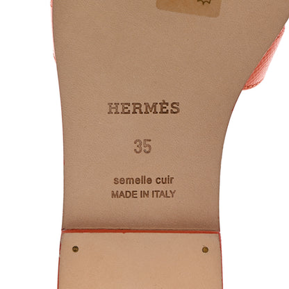 Hermes Epsom Oran Sandals 35 Orange Poppy 8 of 9