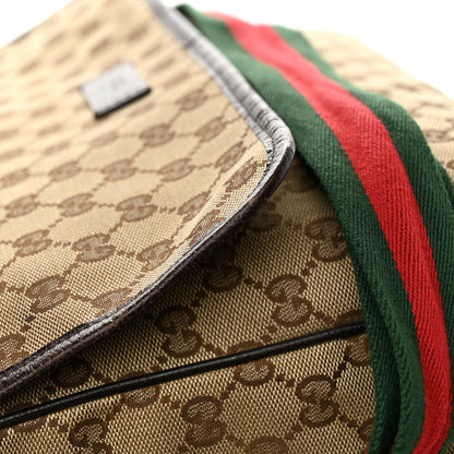 Gucci Monogram Web Medium Flap Messenger Beige Dark Brown 15 of 16