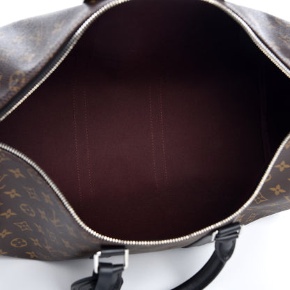 Louis Vuitton Monogram Macassar Keepall Bandouliere 45 5 of 7