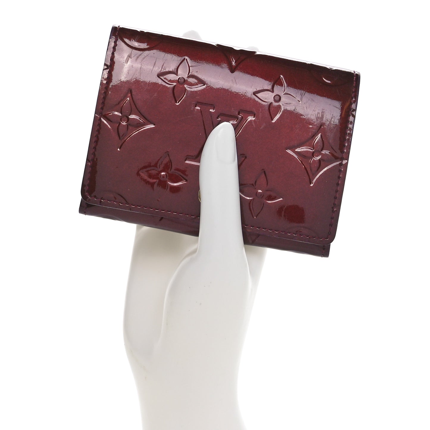 Vernis Business Card Holder Rouge Fauviste