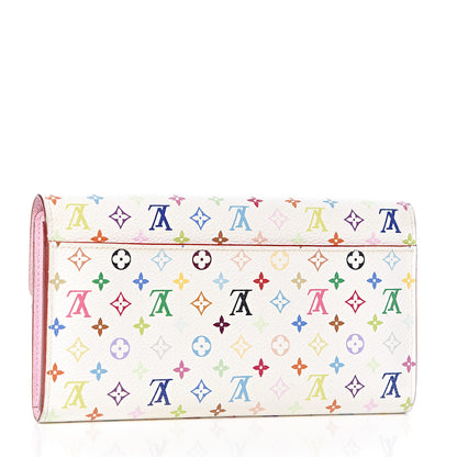 Louis Vuitton Monogram Multicolor Sarah Wallet NM White Litchi 3 of 14