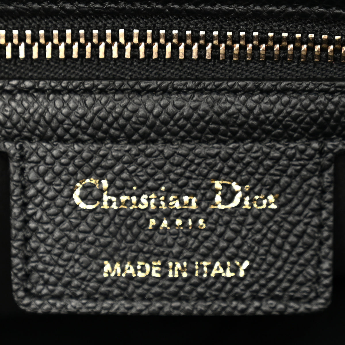 Christian Dior Grained Calfskin Saddle Bag With Strap Black 7 of 11