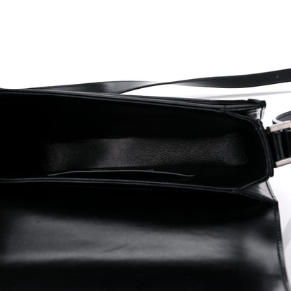 Saint Laurent Box Calfskin Monogram Medium Solferino Satchel Black 4 of 9