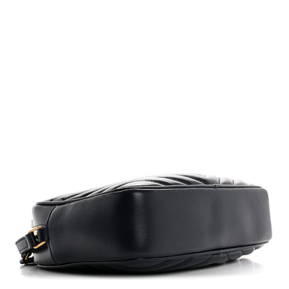 Saint Laurent Calfskin Matelasse Monogram Lou Camera Bag Navy 4 of 15
