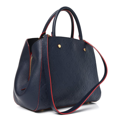 Louis Vuitton Empreinte Montaigne MM Marine Rouge 3 of 9