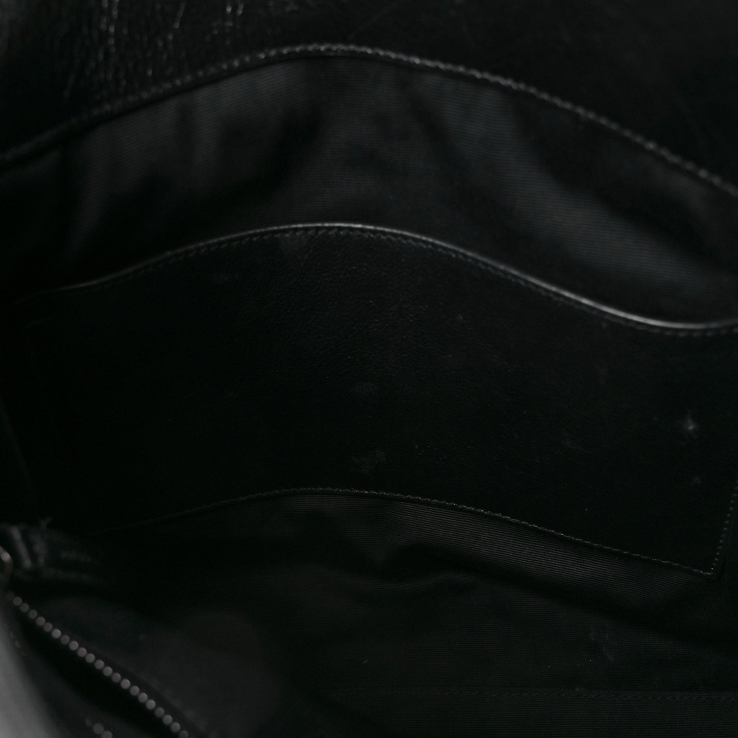 Crinkled Calfskin Matelasse Monogram Medium Niki Shopper Tote Black