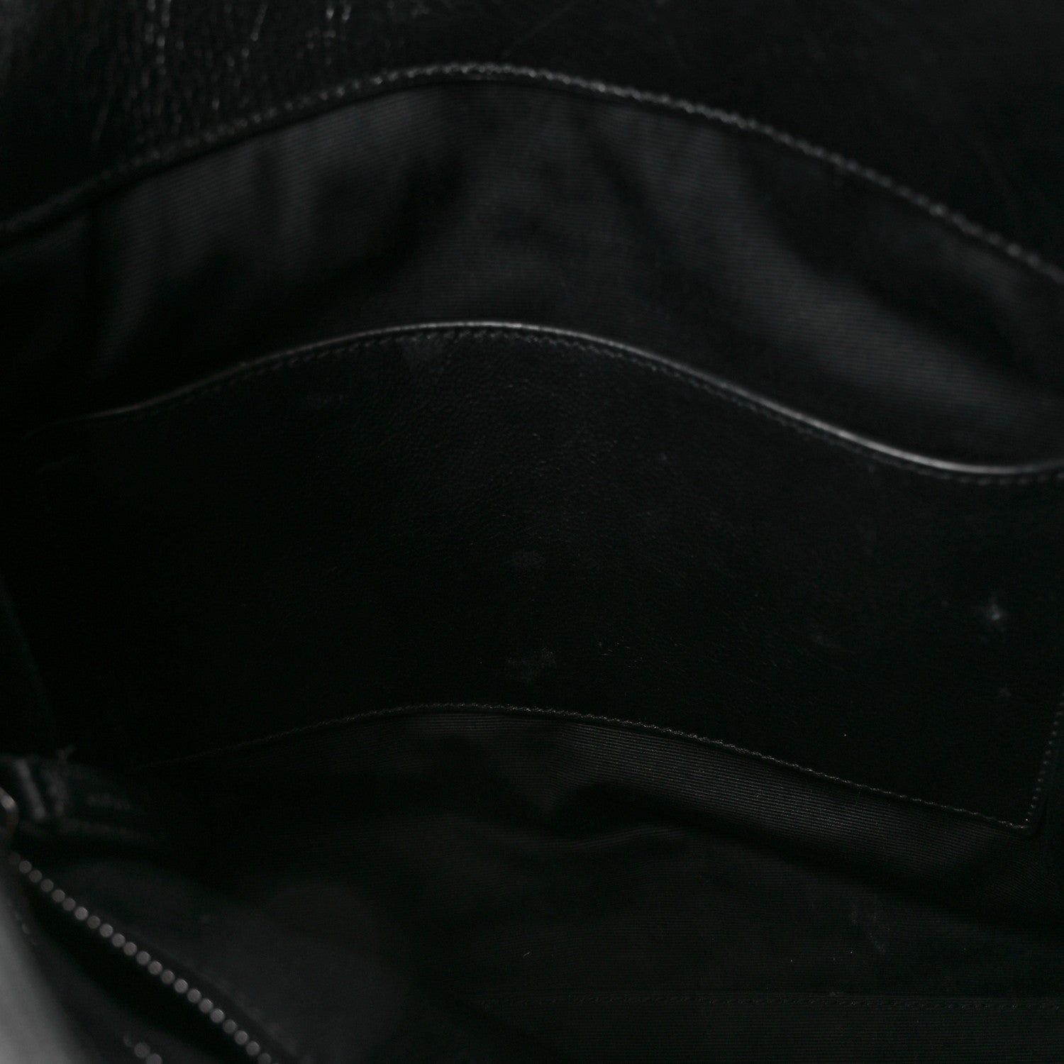 Saint Laurent Crinkled Calfskin Matelasse Monogram Medium Niki Shopper Tote Black 11 of 11