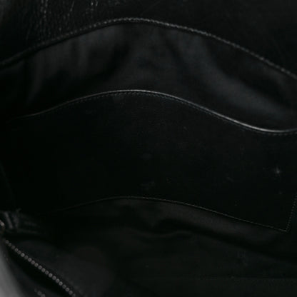 Saint Laurent Crinkled Calfskin Matelasse Monogram Medium Niki Shopper Tote Black 11 of 11