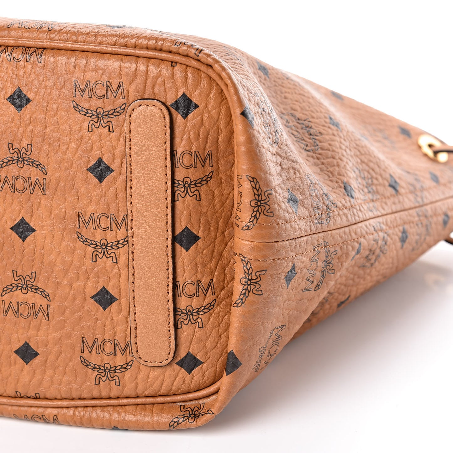 Visetos Medium Liz Reversible Shopper Tote Cognac