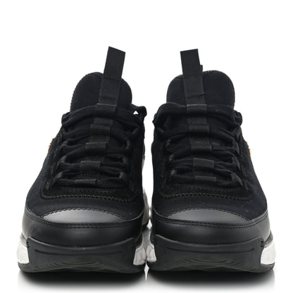 Chanel Velvet Calfskin Mixed Fibers CC Sneakers 37 Black 2 of 9