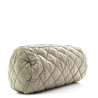 Chanel Nylon Quilted Cocoon Wristlet Grey 3 of 8