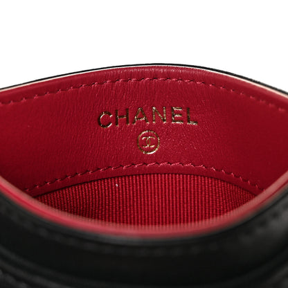 Chanel Lambskin Quilted Chanel 19 Card Holder Black 6 of 10