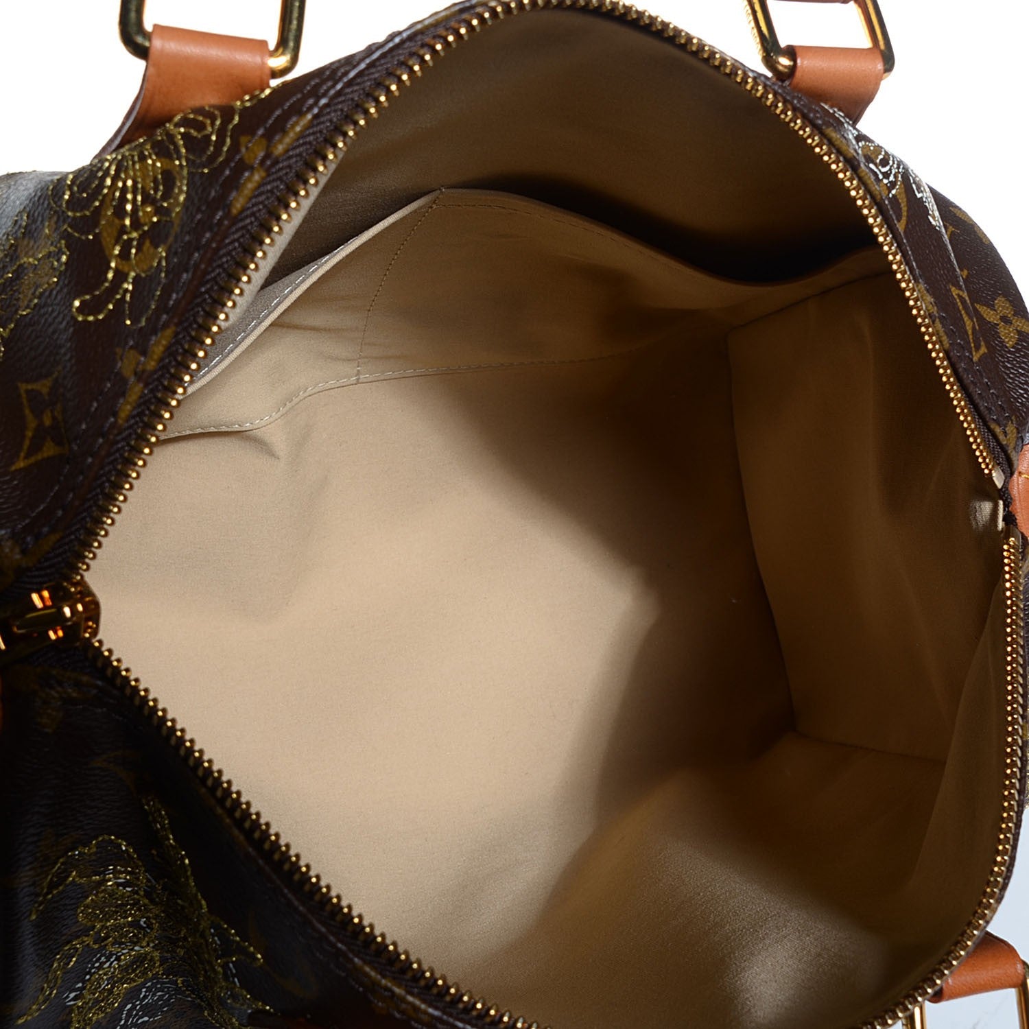 Louis Vuitton Monogram Dentelle Speedy 30 Gold 5 of 7