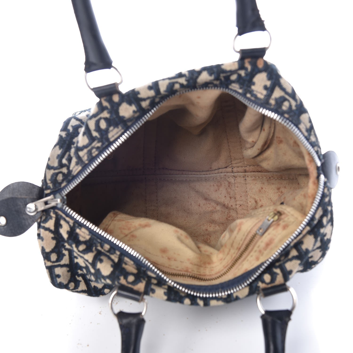 Christian Dior Monogram Boston Navy Blue 5 of 44