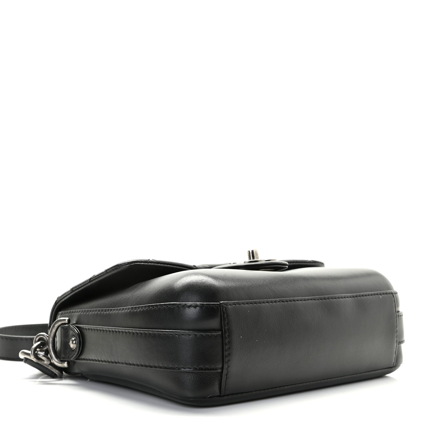 Chanel Calfskin Quilted Medium Rock My Shoulder Flap Black 3 of 8