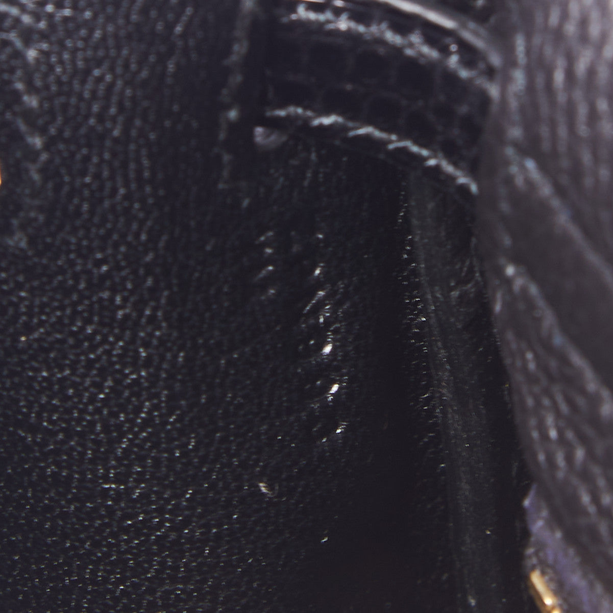 Togo Lizard Kelly Retourne Touch 25 Black