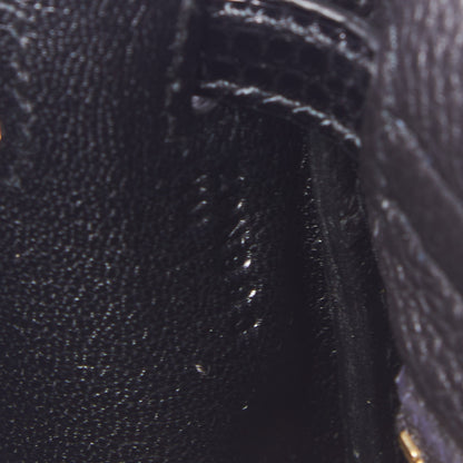 Hermes Togo Lizard Kelly Retourne Touch 25 Black 21 of 34
