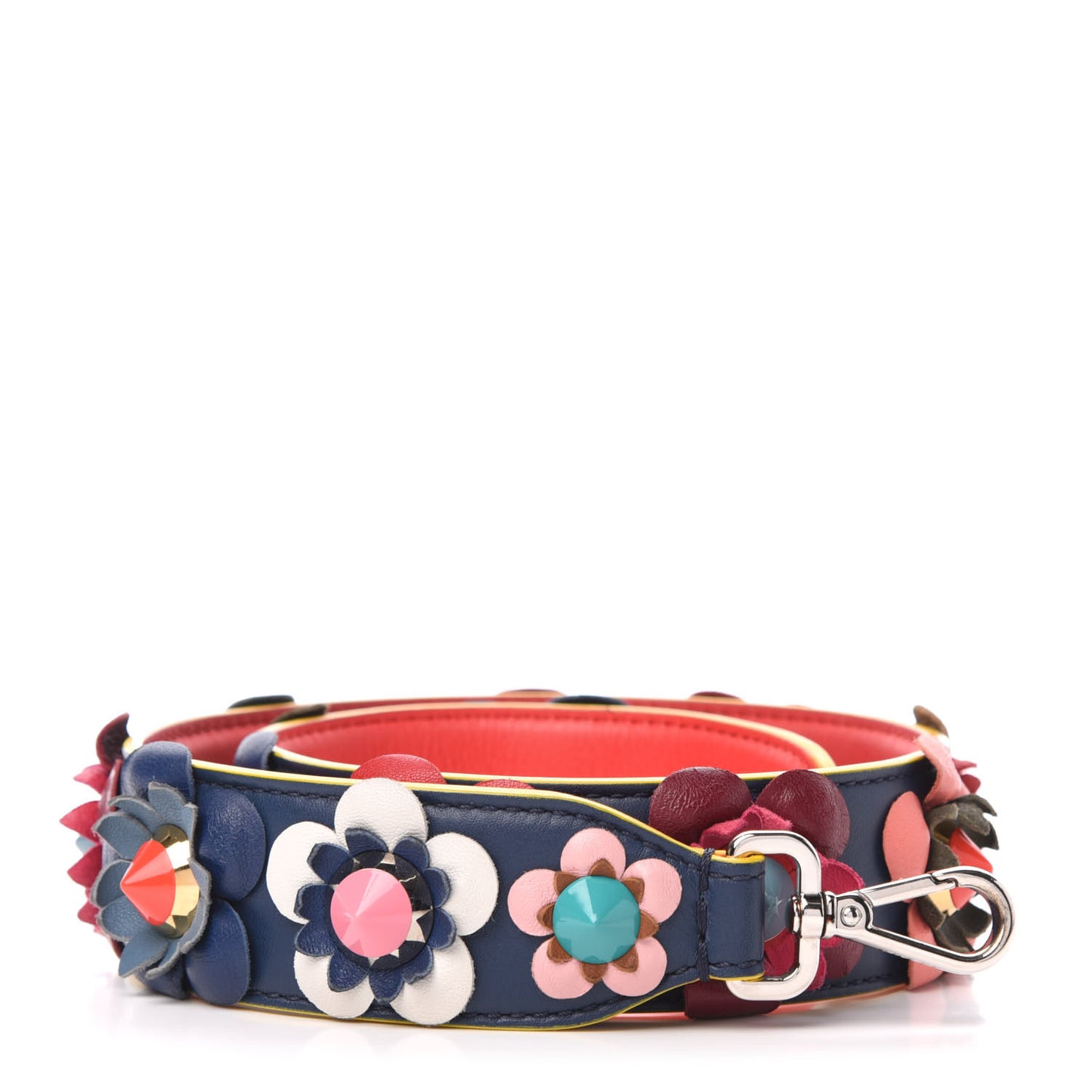 Vitello Dolce Flowerland Studded Strap You Blue Corallo Multicolor