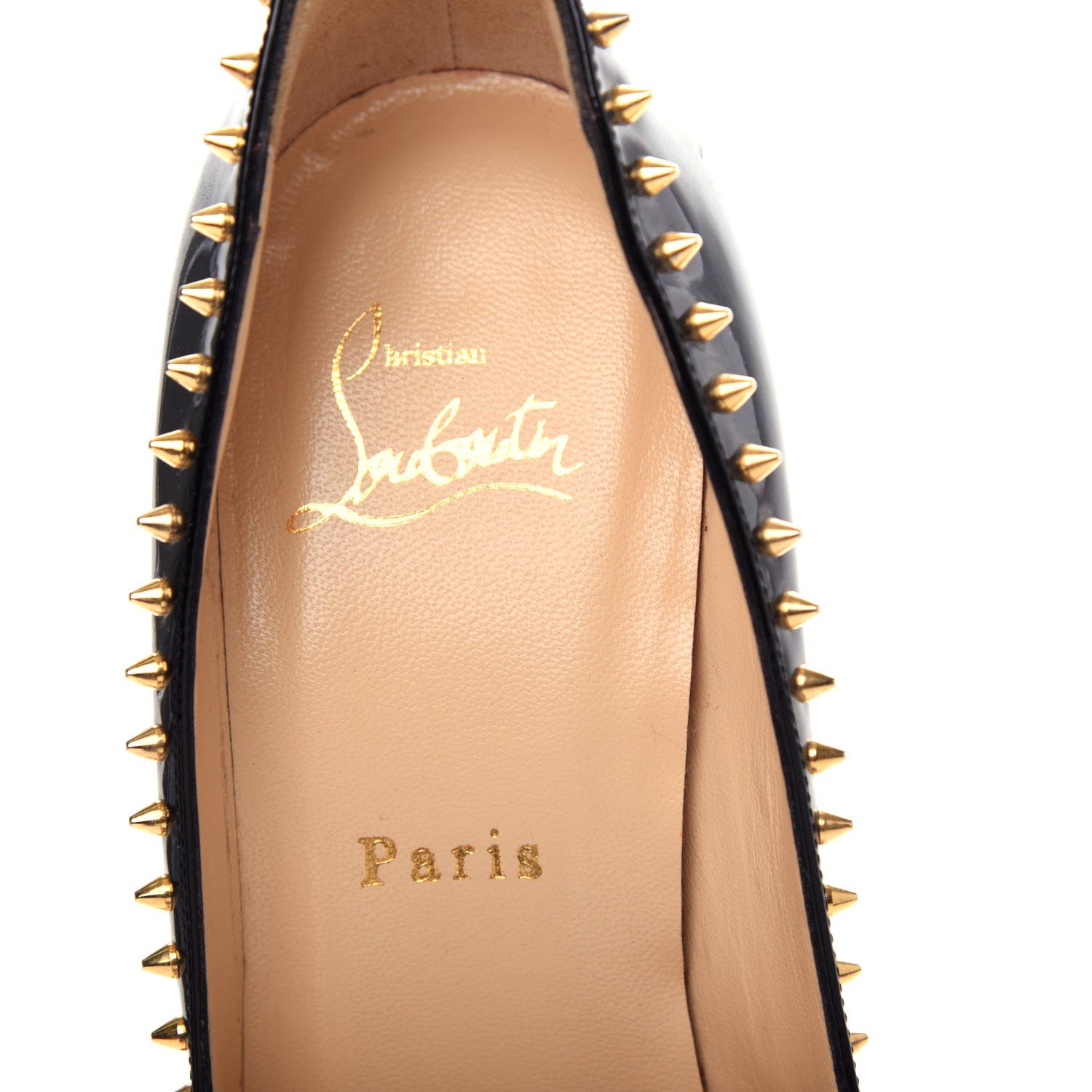 Christian Louboutin Patent Anjalina 100 Pumps 37.5 Black 8 of 12