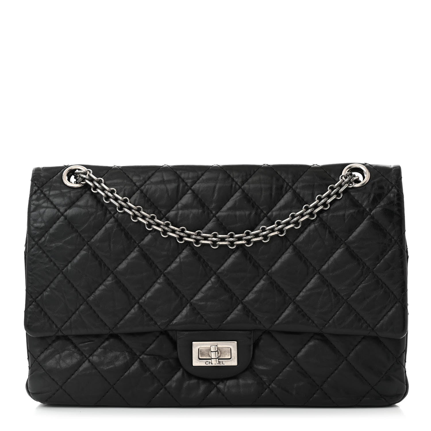 Chanel Aged Calfskin Quilted 2.55 Reissue 226 Flap Black 1 of 10
