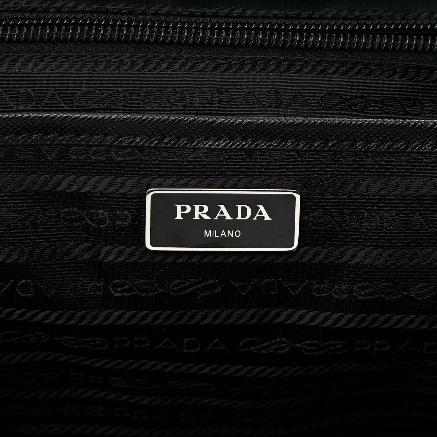 Prada Tessuto Nylon Saffiano Medium Backpack Black 6 of 12