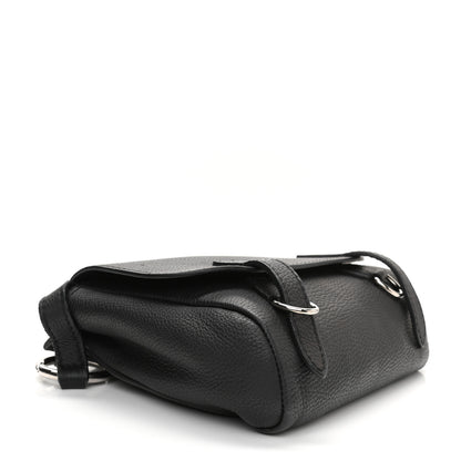 Burberry Soft Grain Calfskin Baby Bridle Saddle Bag Black 4 of 12
