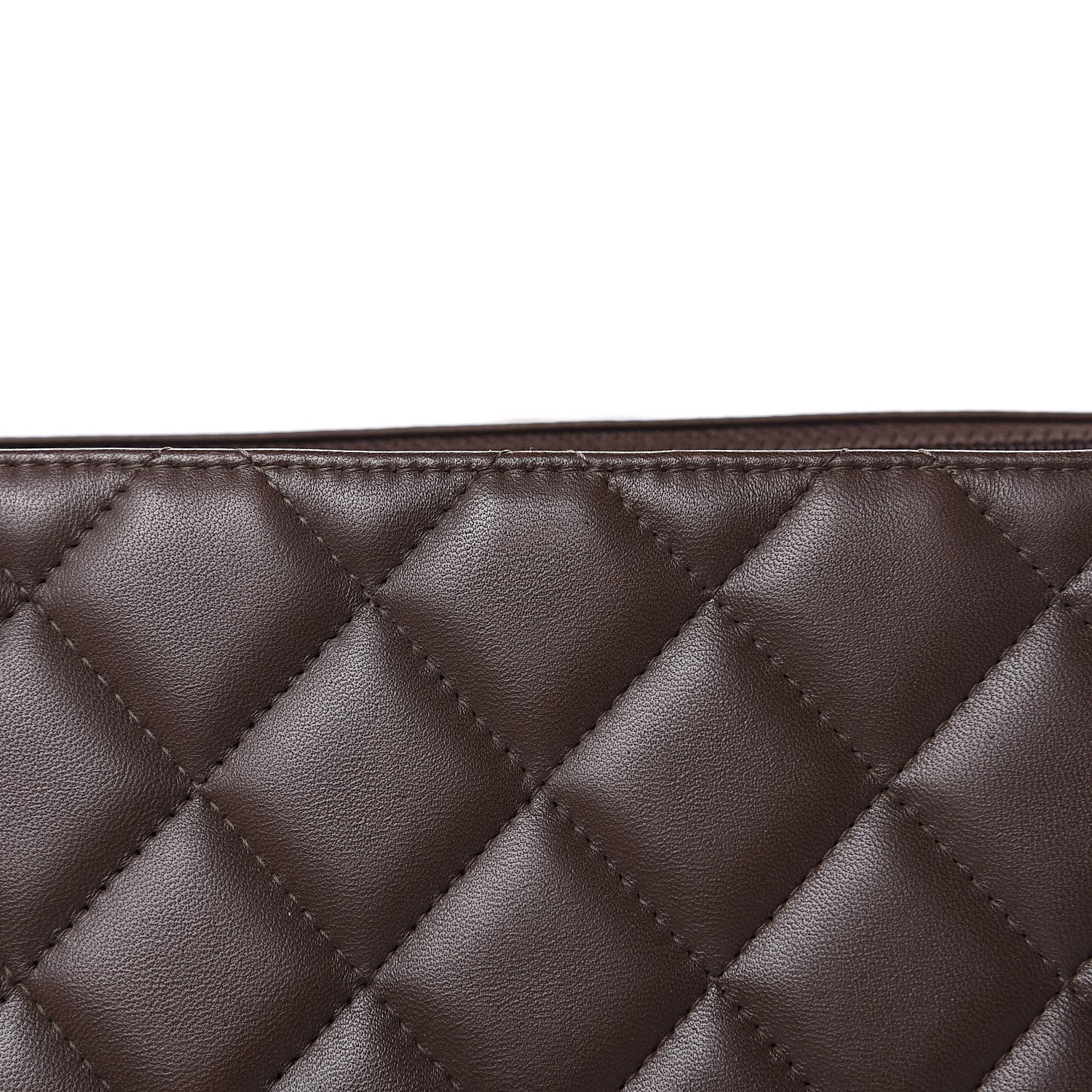 Chanel Lambskin Quilted Maxi Single Flap Brown 15 of 16
