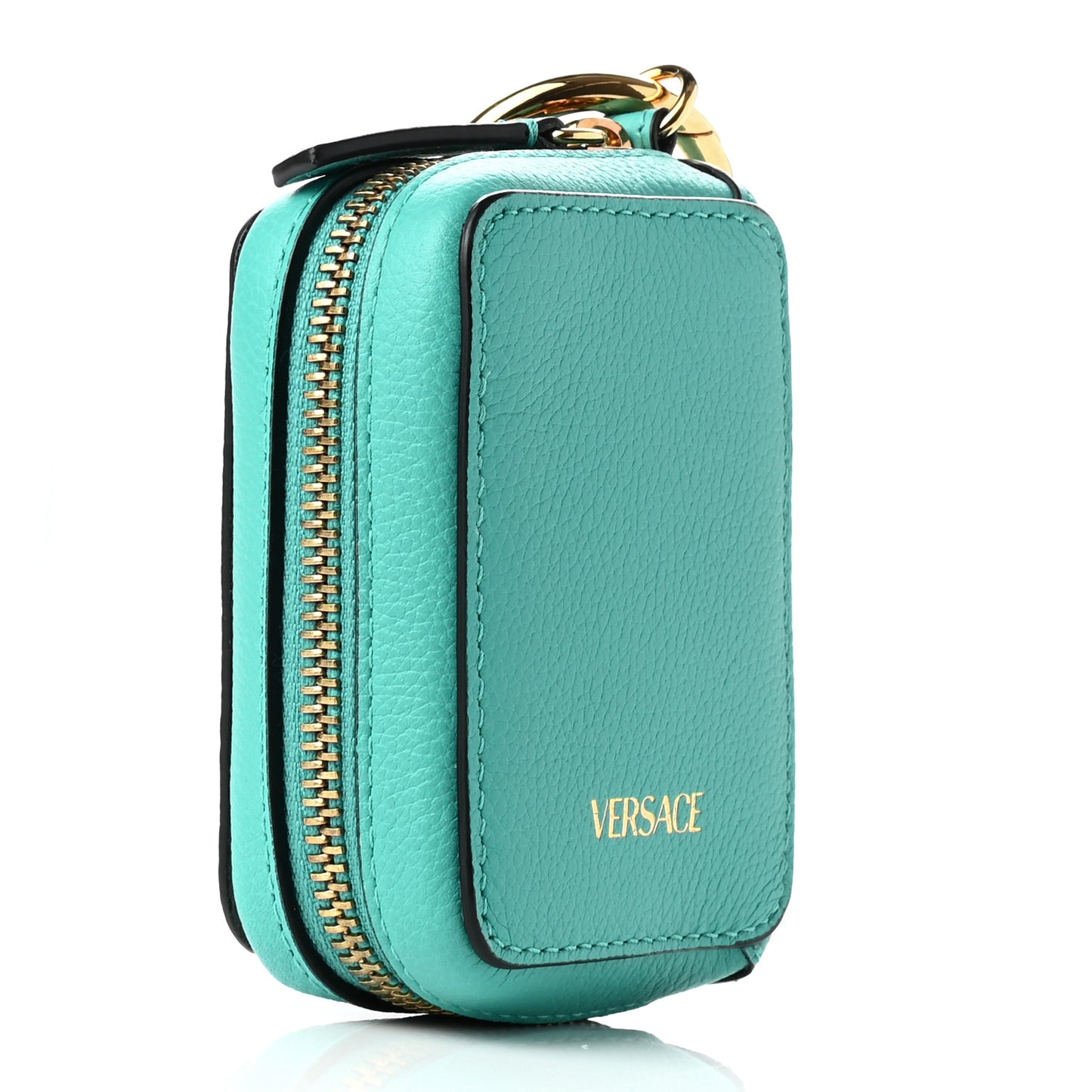 Calfskin Medusa Coin Pouch Blue
