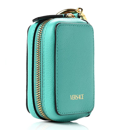 Versace Calfskin Medusa Coin Pouch Blue 3 of 7