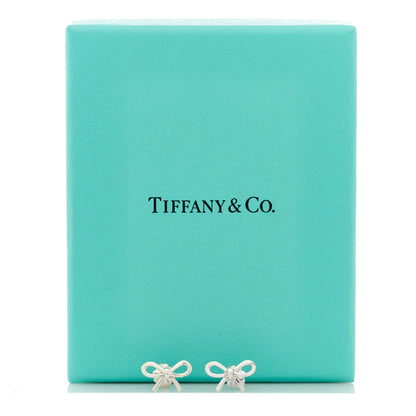 Tiffany Sterling Silver Bow Earrings 5 of 5