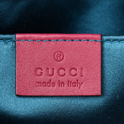 Gucci Velvet Matelasse Mini GG Marmont Shoulder Bag Light Raspberry Rose 6 of 10
