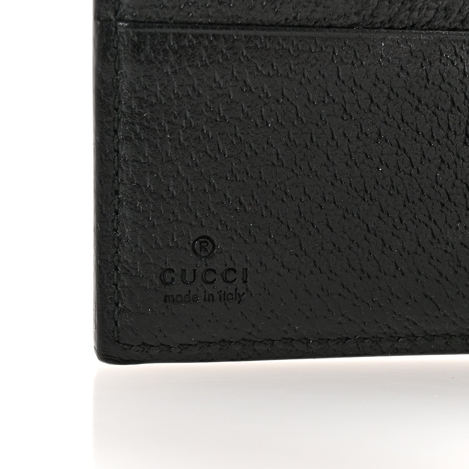 Gucci Textured Calfskin Web Ophidia French Flap Wallet Black 6 of 8