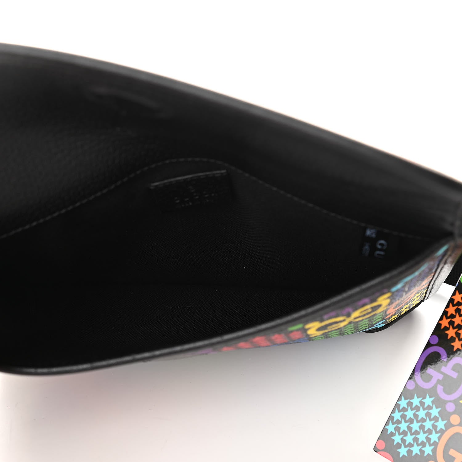 Gucci GG Supreme Monogram Psychedelic Slim Belt Bag Black 5 of 11