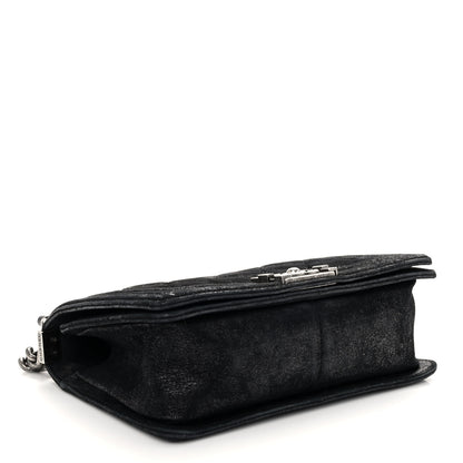 Chanel Nubuck Chesterfield Quilted Medium Celtic Boy Flap Black 4 of 10