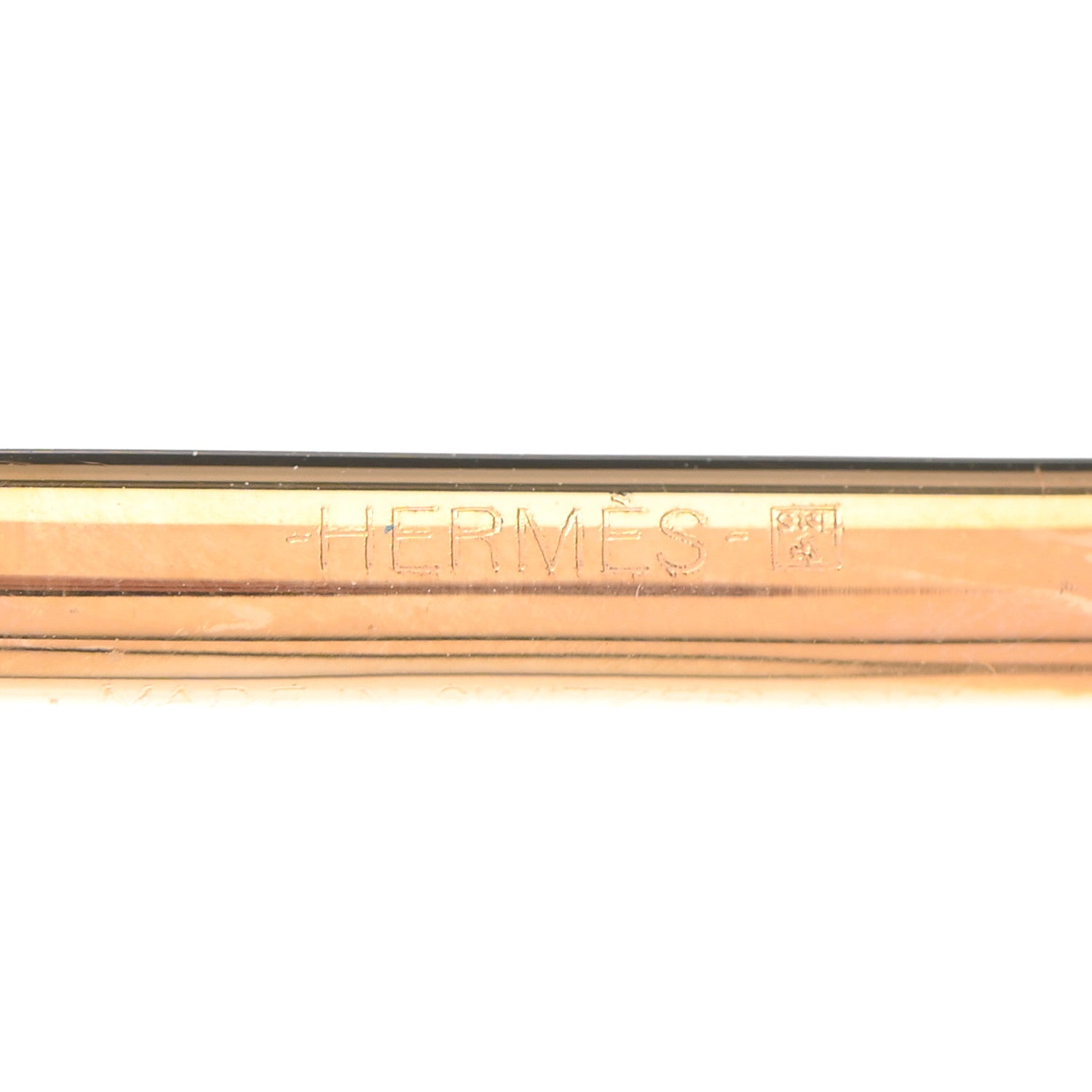 Hermes Swift Epsom 13mm Gamma Belt 75 Black Orange 6 of 8