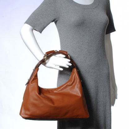 Gucci Leather Medium Horsebit Chain Hobo 2 of 7