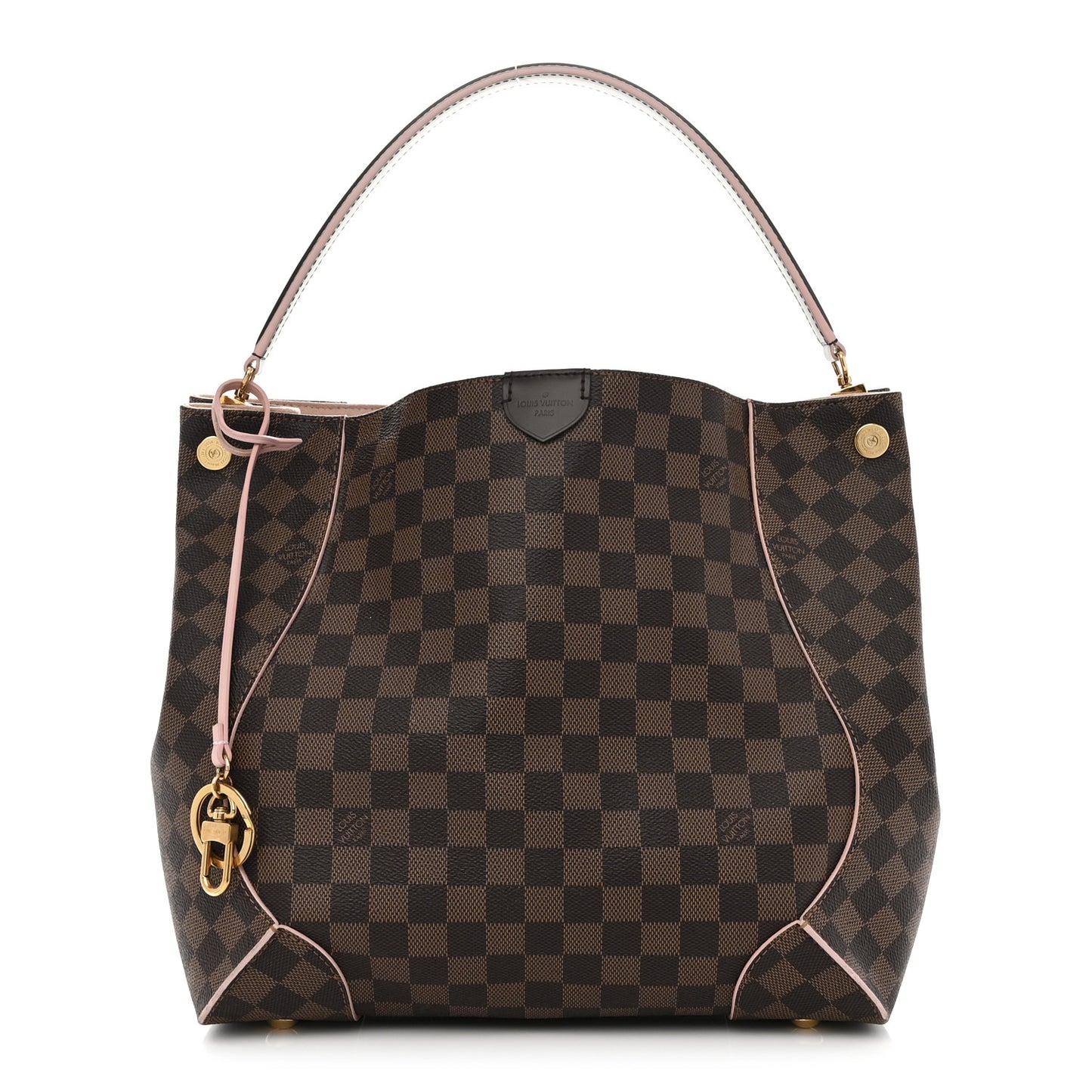 Damier Ebene Caissa Hobo Rose Ballerine